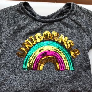 Kids unicorns and rainbows shirt